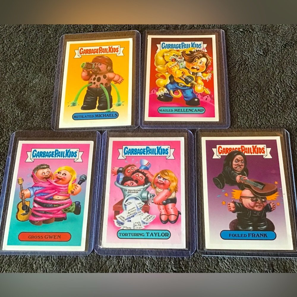 Garbage Pail Kids 2017 Set of 5-Gwen-Michaels-Mellencamp etc